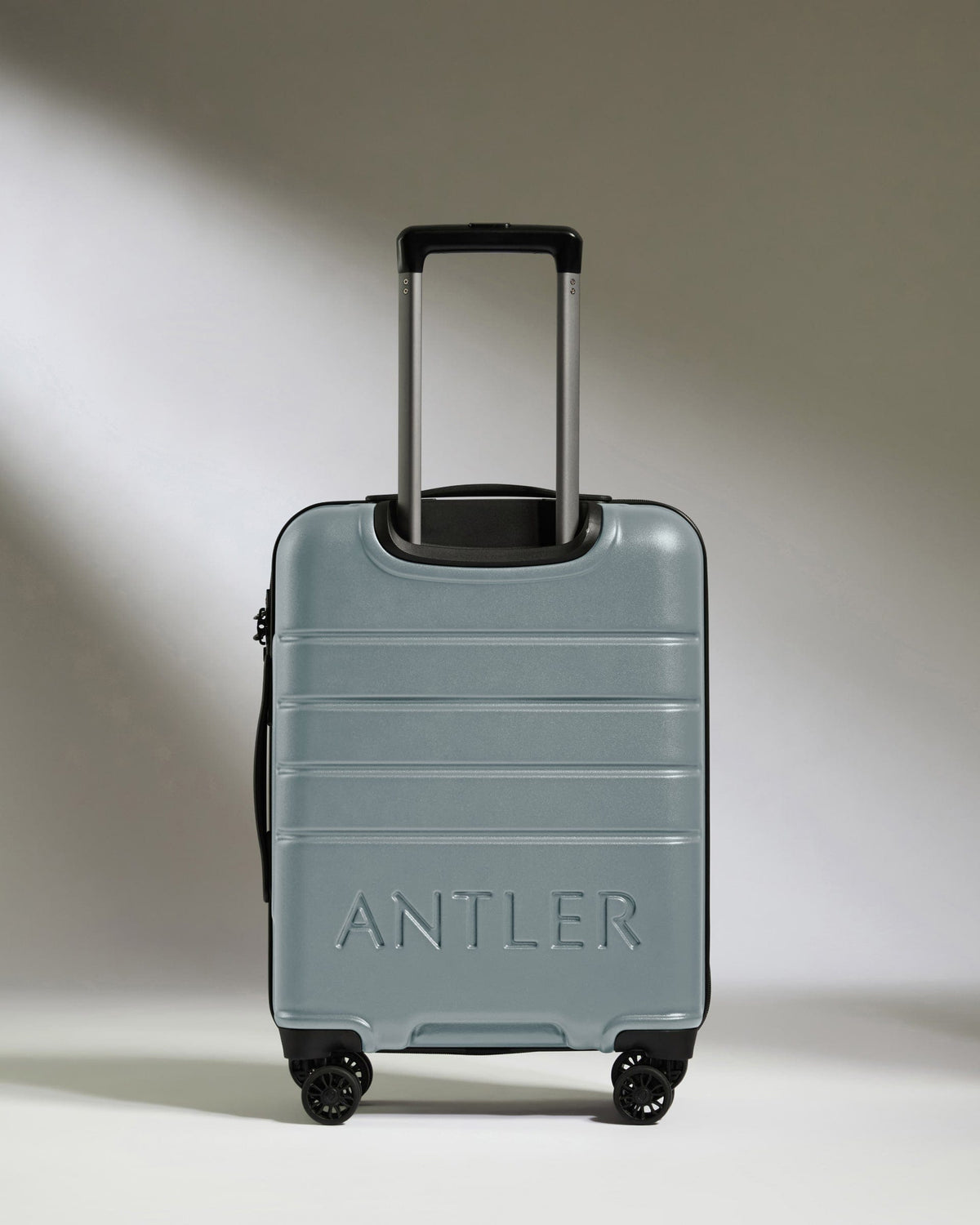 Antler Luggage - Cabin Suitcase in Cool Grey - Logo - Hard Suitcase - Standard Cabin Cabin Suitcase Cool Grey - Logo | Lightweight Hard Shell Luggage