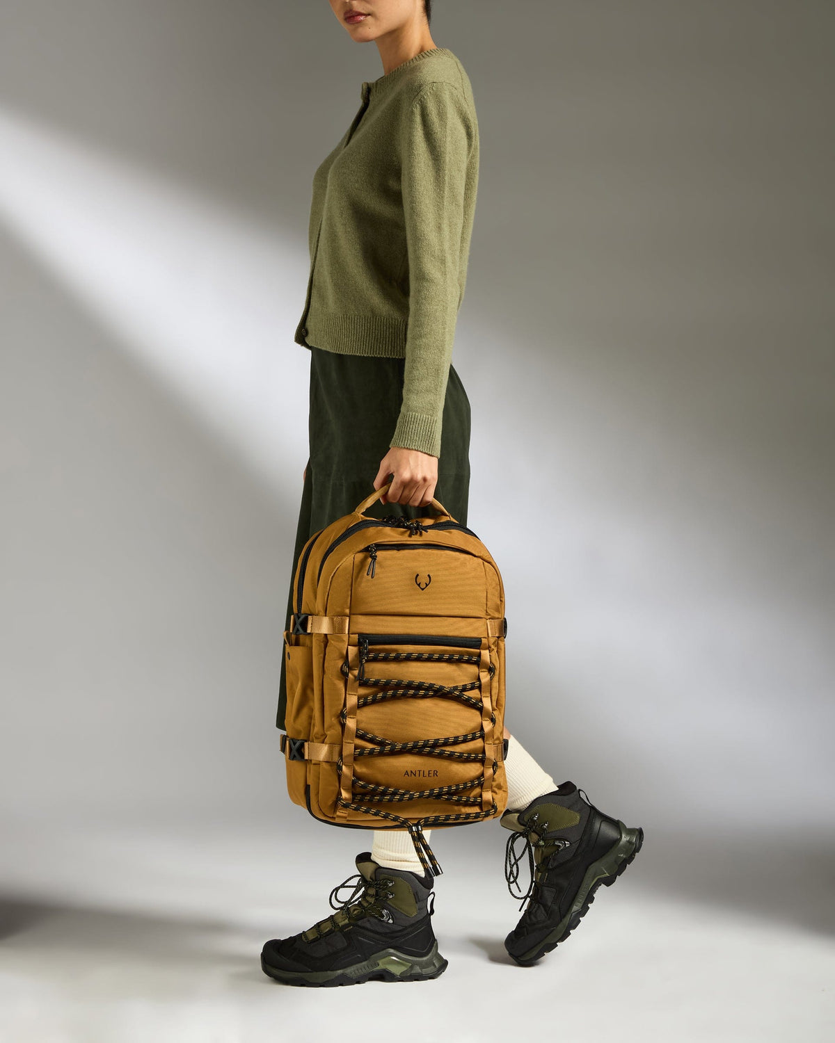 Antler Luggage - Discovery Backpack in Mustard Yellow - Backpack Discovery Backpack in Yellow | Rucksacks & Travel Bags