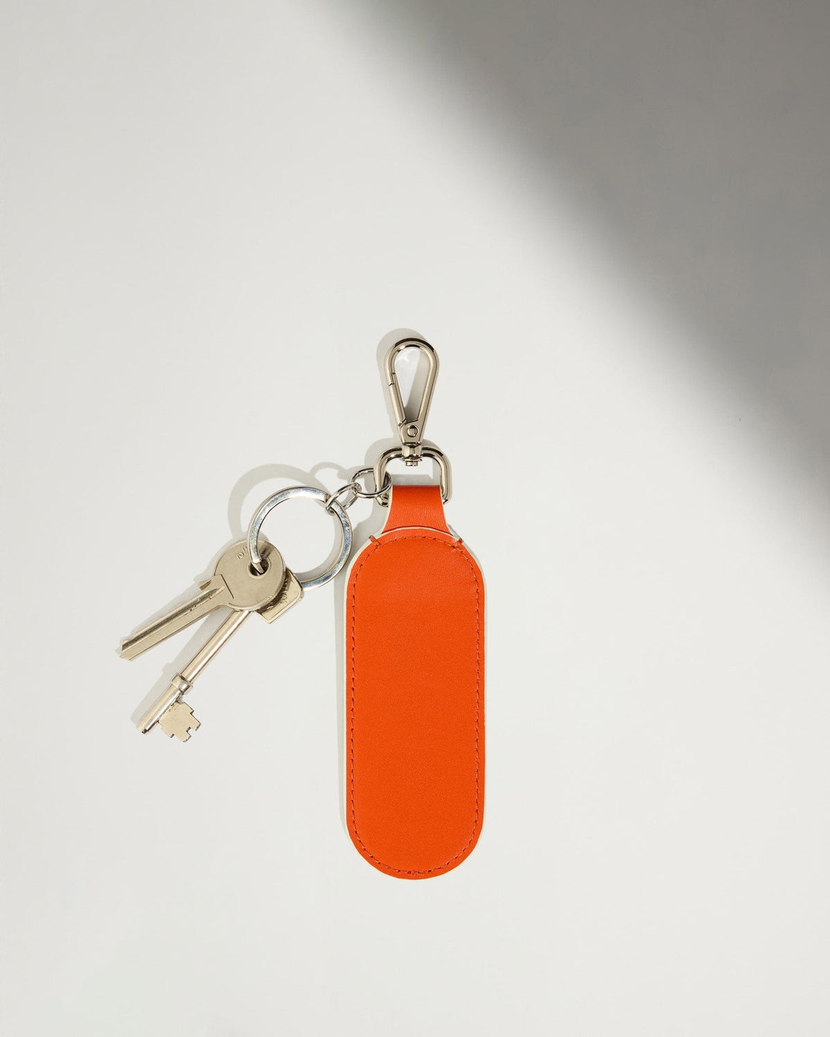 Antler Luggage - Leather Keyring in Coral - Summer Capsule - Accessories Leather Keyring in Orange | Keychain & Travel Accessories