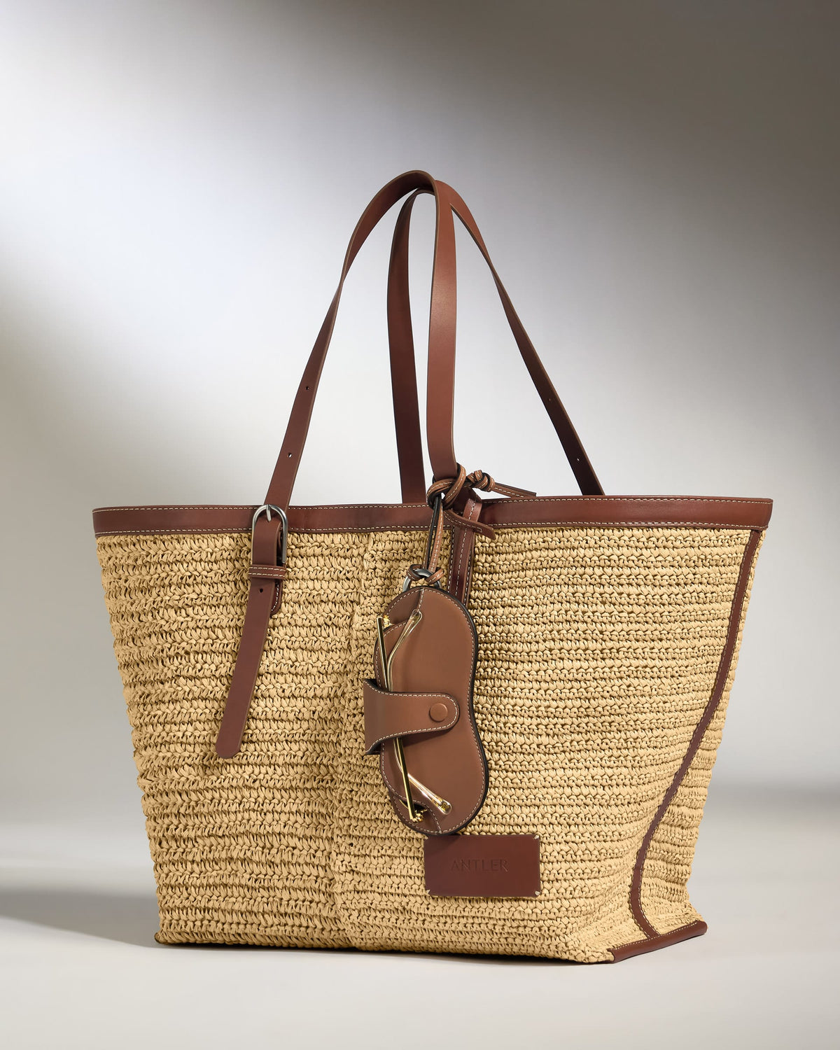 Antler Luggage - Leather Sunglasses Case in Tan - Summer Capsule - Pouch Leather Sunglasses Case in Tan - Summer Capsule