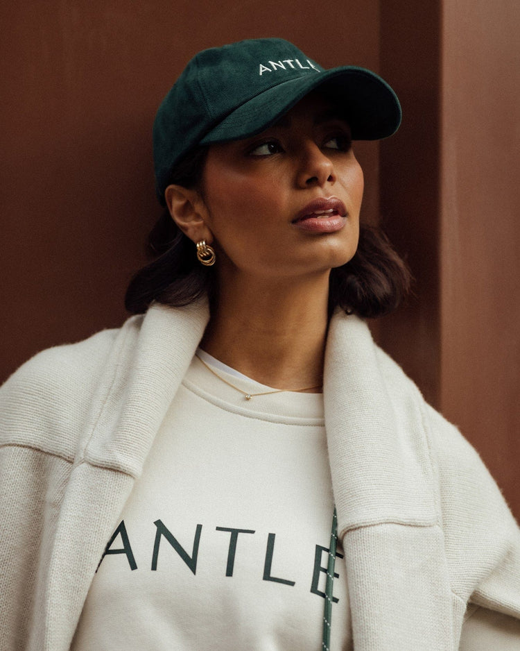 a woman wearing a hat