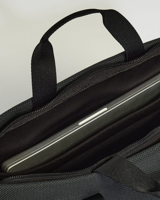 a laptop in a bag