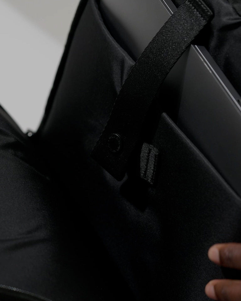 a laptop in a bag