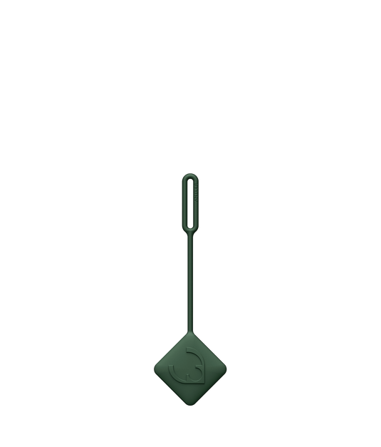 a green square object with a black background