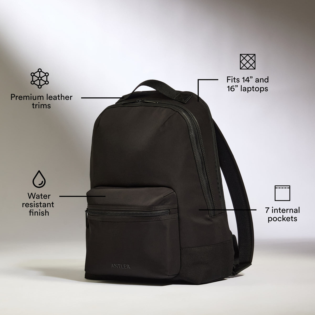 a black backpack with instructions
