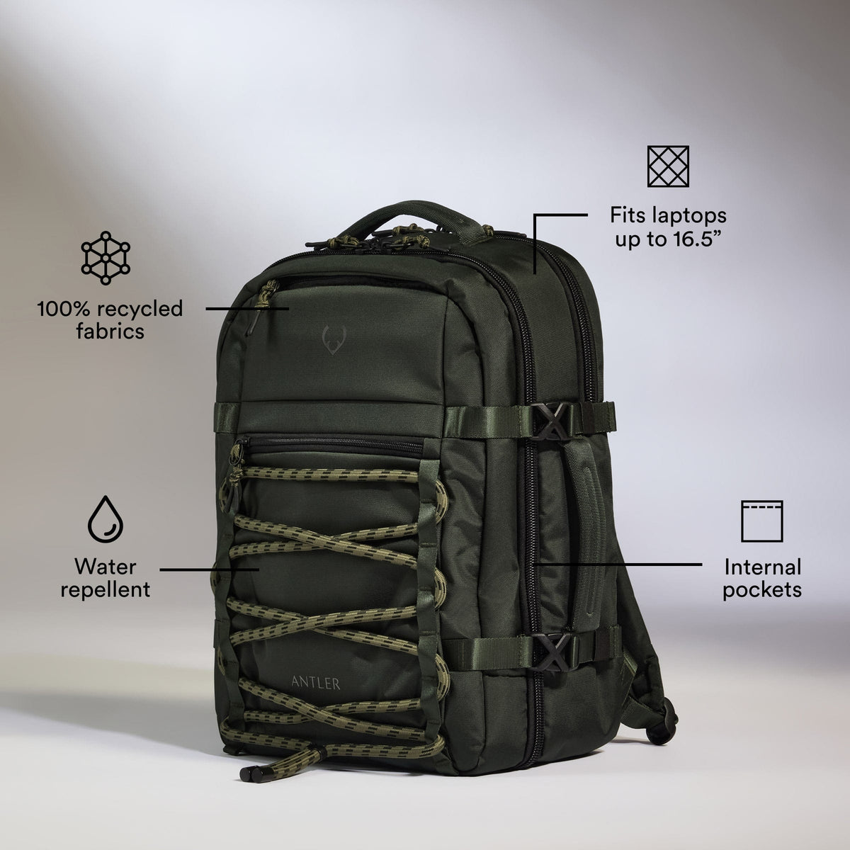a backpack with instructions on it