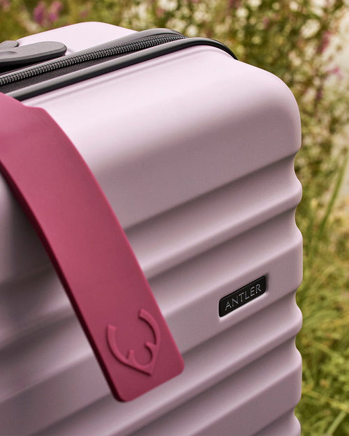 a close up of a luggage