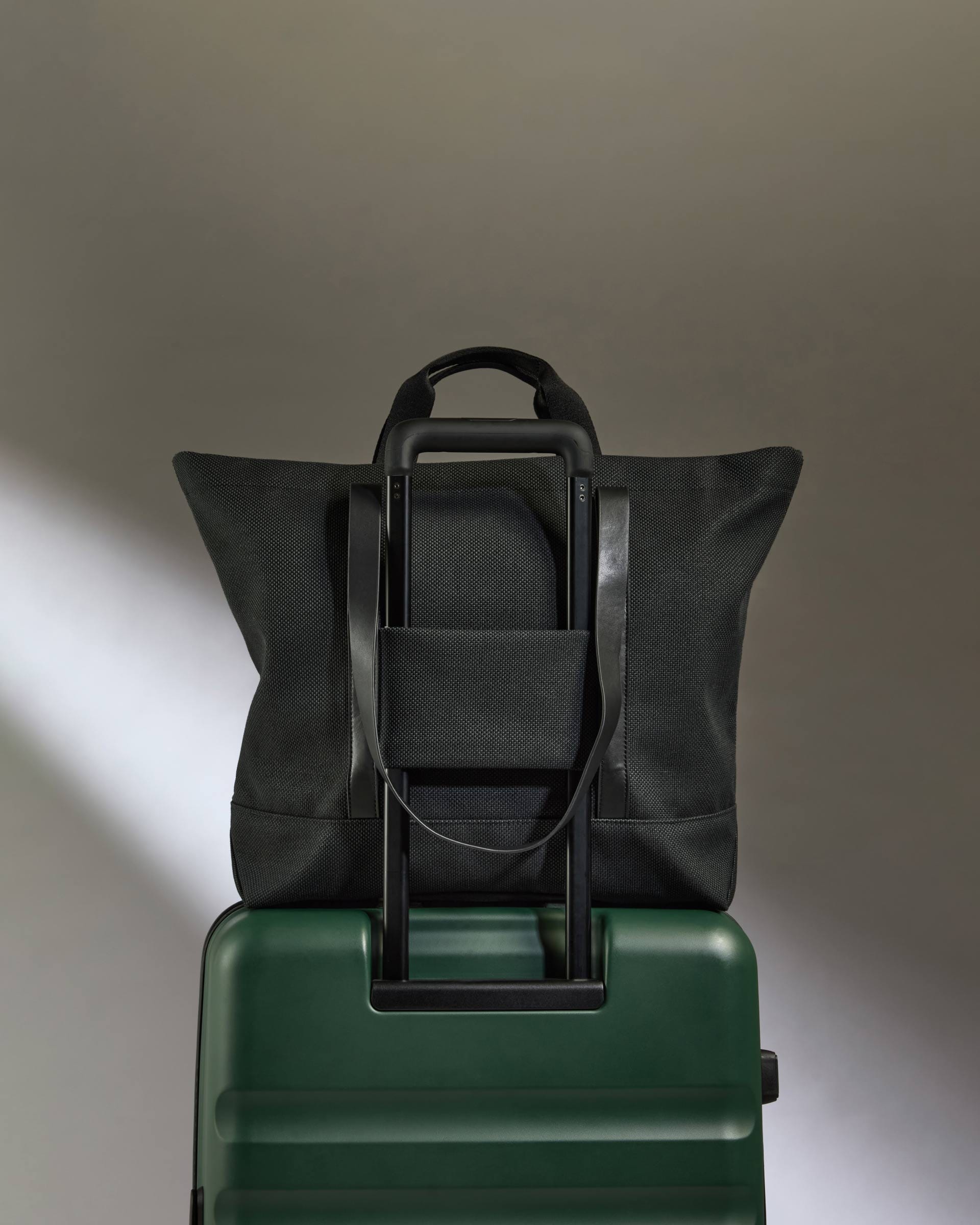 Antler Luggage -  Antler Weave Shopper in Black - Tote Bag Antler Weave Shopper in Black | Travel & Work Bags and Accessories