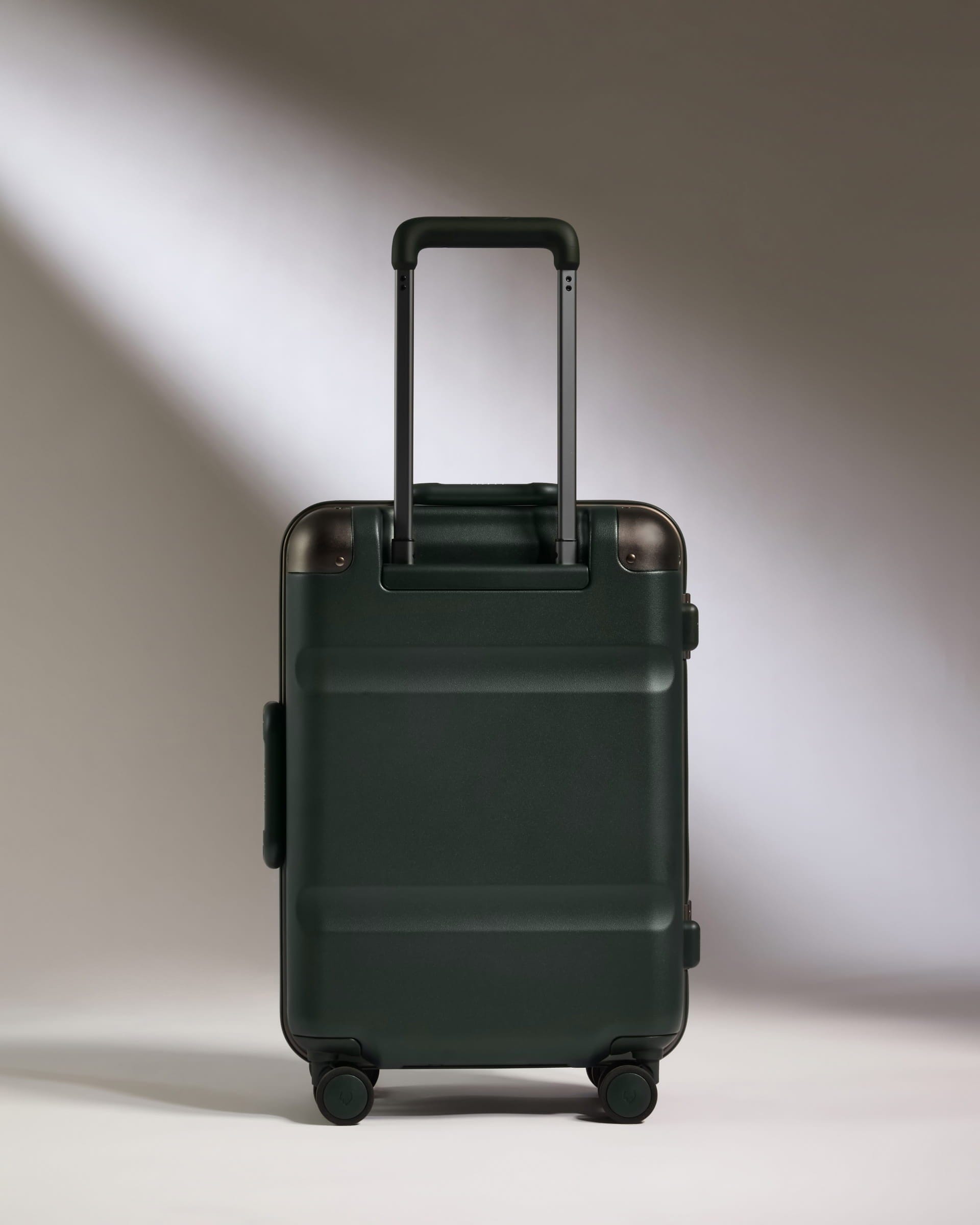 Antler Luggage -  Cabin Suitcase in Dark Forest Green - Heritage Stripe - Hard Suitcase - Standard Cabin Heritage Stripe Cabin in Dark Forest Green | Premium Hard Shell Carry-On Suitcase