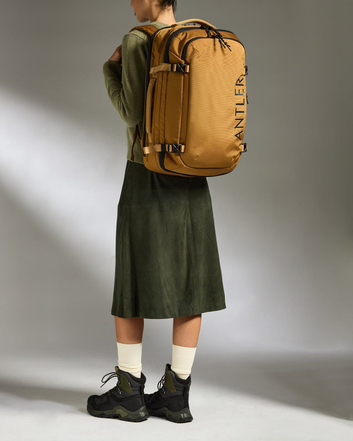 Antler Luggage -  Discovery 45L Backpack in Mustard Yellow - Backpack Discovery 45L Backpack in Yellow | Rucksacks & Travel Bags