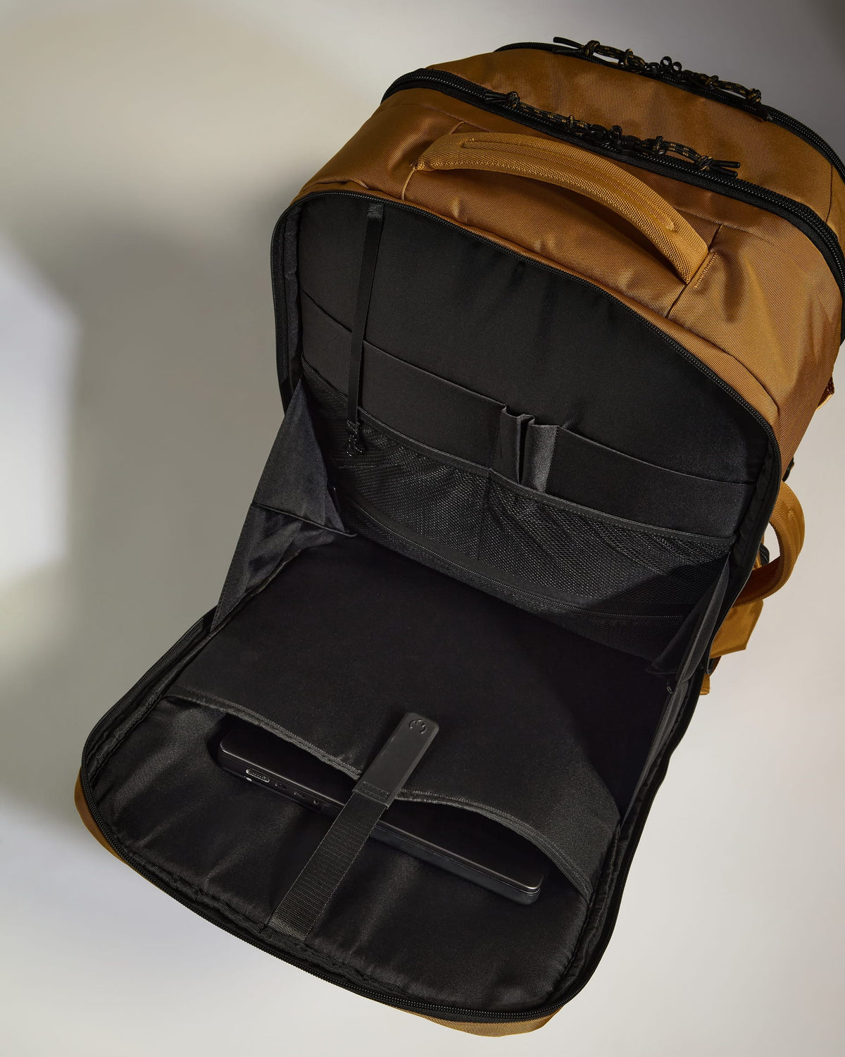 Antler Luggage -  Discovery 60L Backpack in Mustard Yellow - Backpack | Large Discovery 60L Backpack in Yellow | Rucksacks & Travel Bags