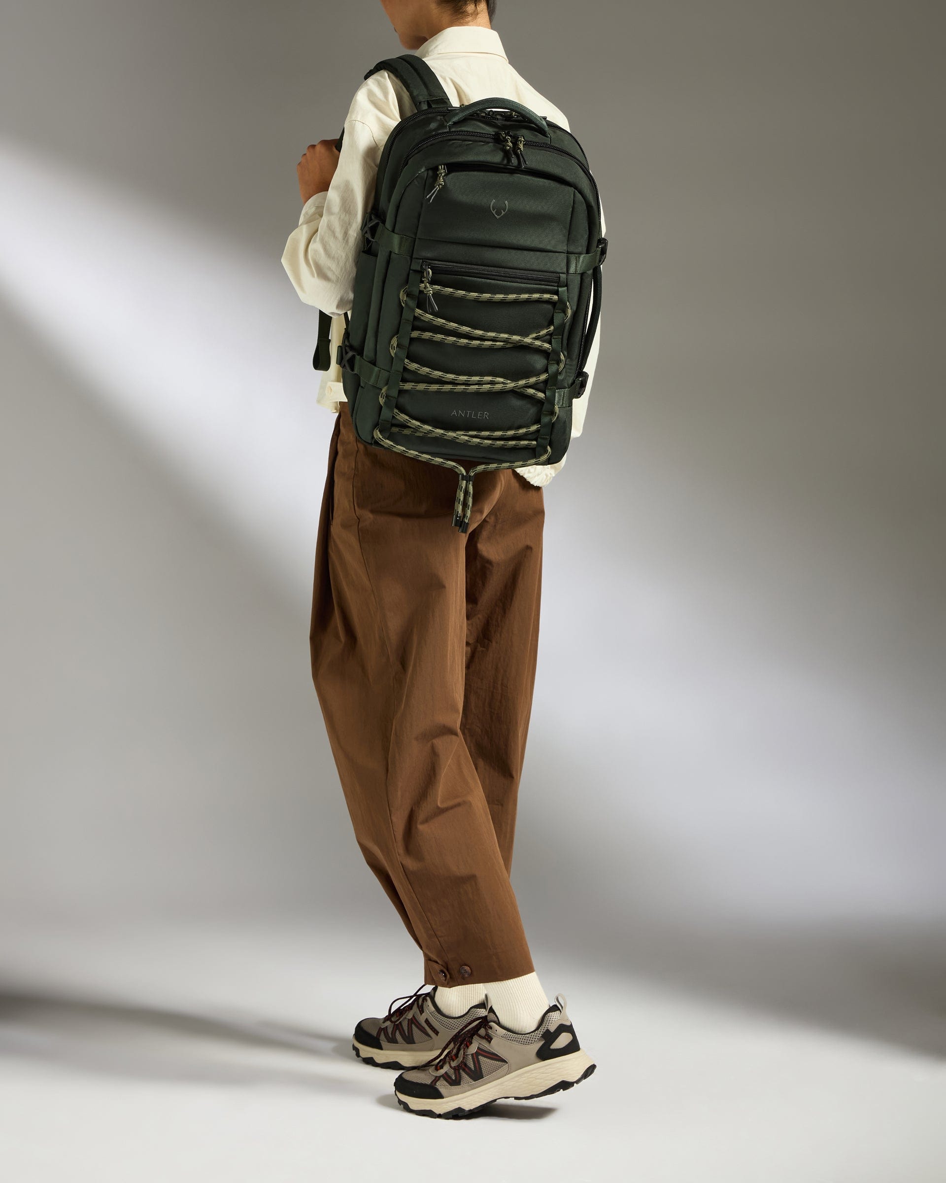 Antler Luggage -  Discovery Backpack in Dark Forest Green - Backpack Discovery Backpack in Dark Green | Rucksacks & Travel Bags