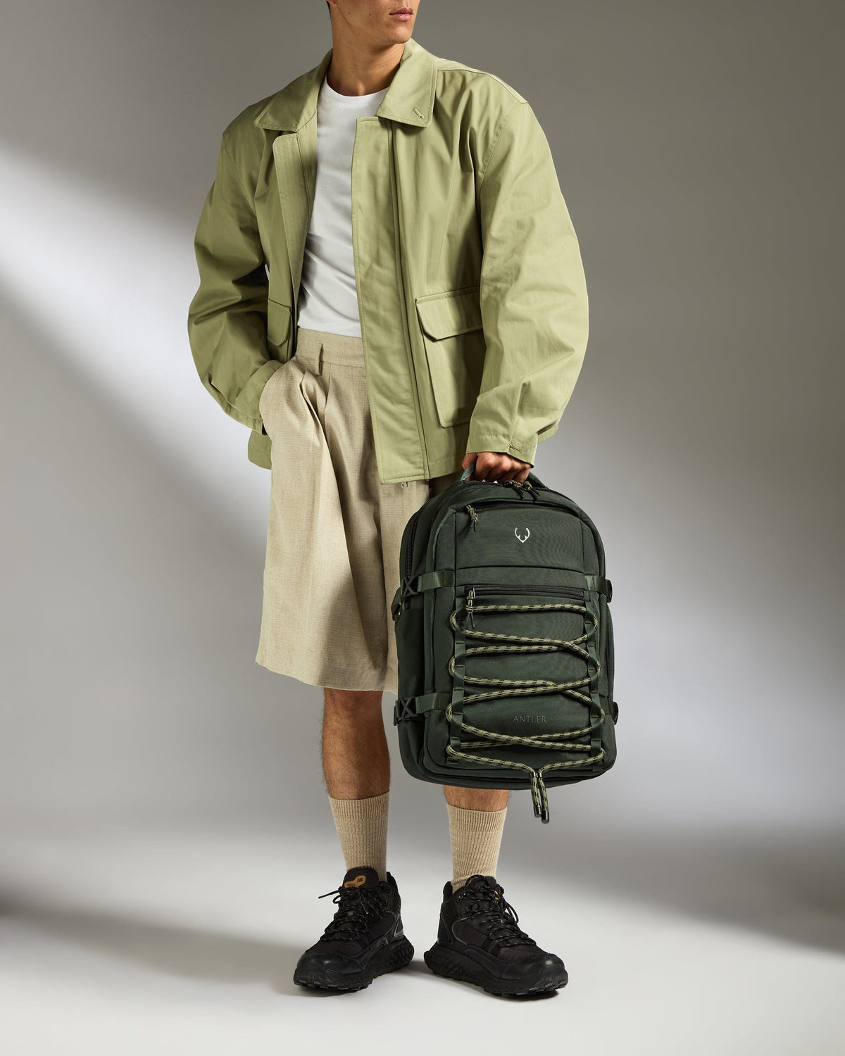 Antler Luggage -  Discovery Backpack in Dark Forest Green - Backpack Discovery Backpack in Dark Green | Rucksacks & Travel Bags