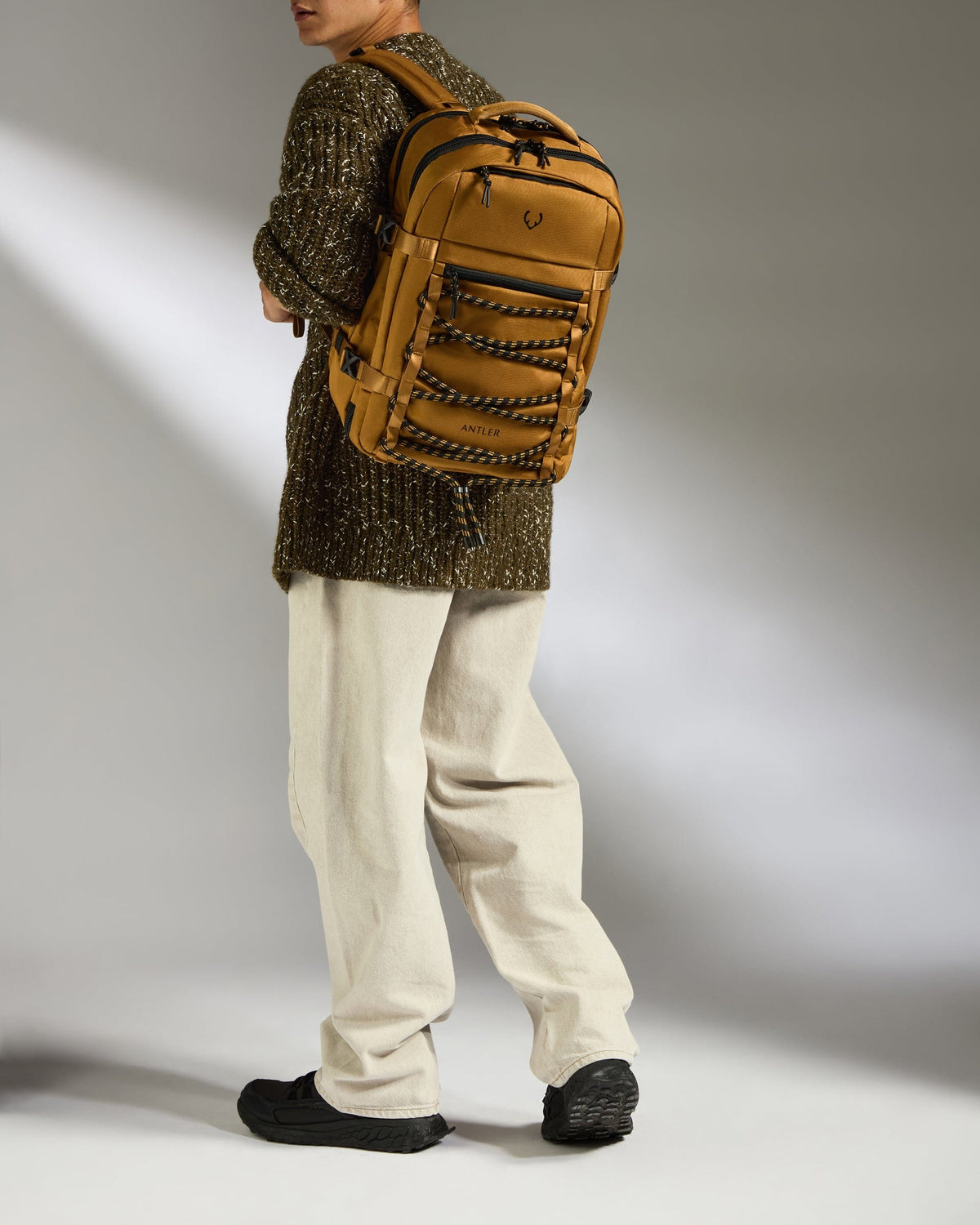 Antler Luggage -  Discovery Backpack in Mustard Yellow - Backpack Discovery Backpack in Yellow | Rucksacks & Travel Bags
