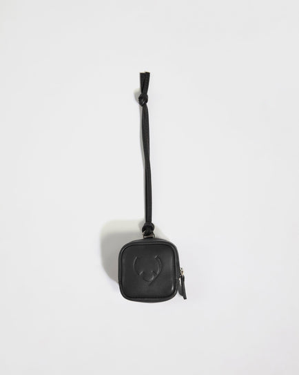 Antler Luggage -  Heritage Leather AirPods Case in Black - Airpod Case Leather Airpod Case in Black | Airpod Earbud Holder & Travel Accessories