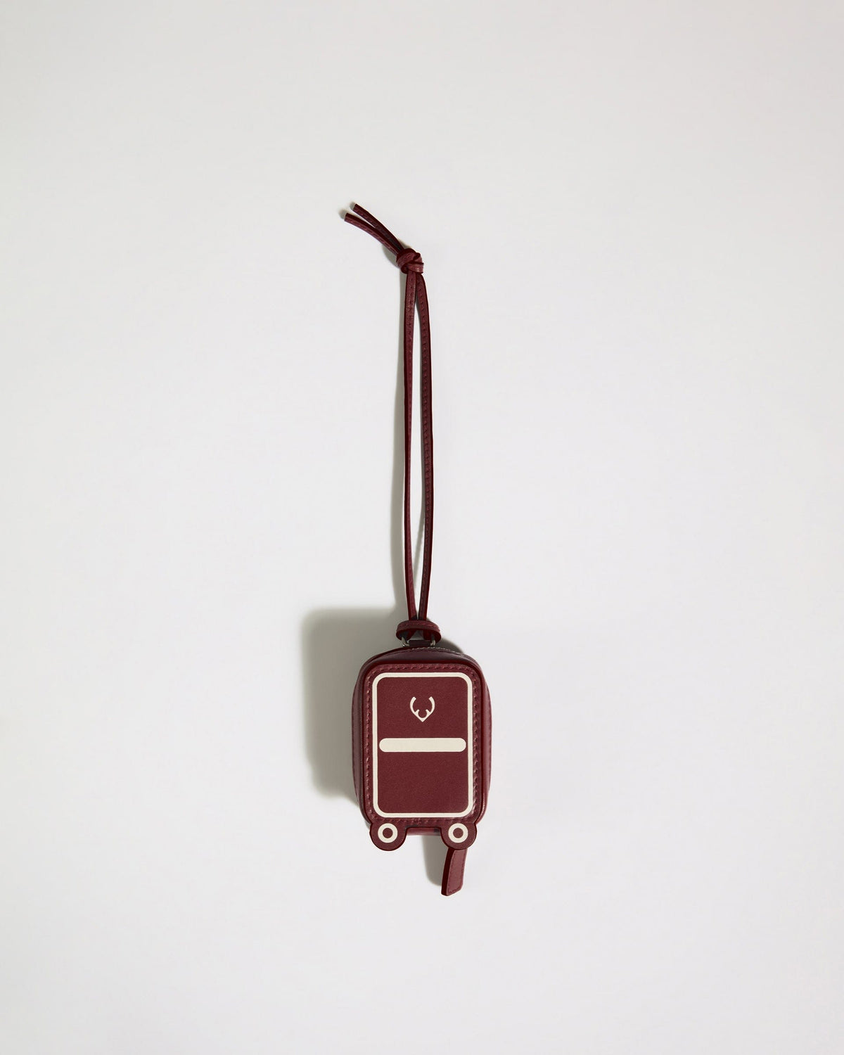 Antler Luggage -  Heritage Leather AirPods Case in Cedar Red - Airpod Case Leather Airpod Case in Red | Airpod Earbud Holder & Travel Accessories