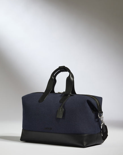 Antler Luggage -  Heritage Overnight Bag in Navy - Overnight Bag Heritage Overnight Bag in Navy | Weekend Bags & Overnight Travel Bags
