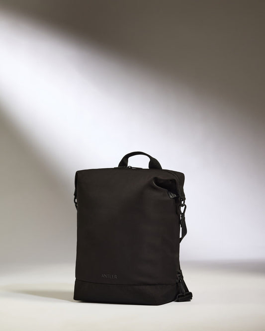 Antler Luggage -  Icon 2-in-1 Tote Backpack in Black - Backpack Icon 2-in-1 Tote and Backpack in Black | Travel & Lifestyle Bags | Convertible Bag