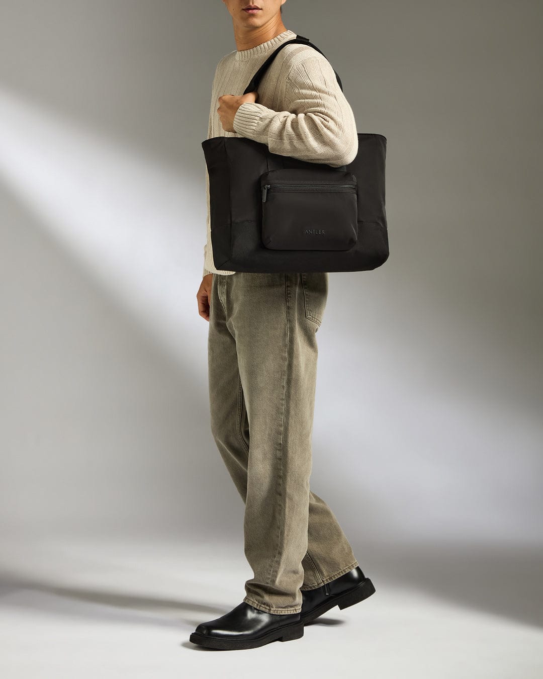 Antler Luggage -  Icon Tote Bag in Black - Tote Bag Icon Tote Bag in Black | Travel & Work Bags and Accessories