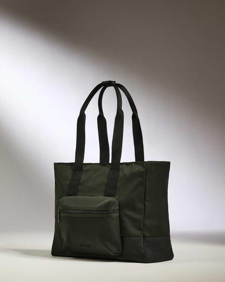 Antler Luggage -  Icon Tote Bag in Dark Khaki Green - Tote Bag Icon Tote Bag in Khaki Green | Travel & Work Bags and Accessories