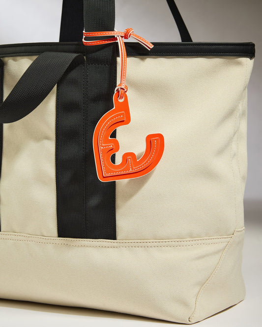 Antler Luggage -  Leather Bag Charm in Coral - Summer Capsule - Accessories Leather Bag Charm in Orange | Keychain & Travel Accessories