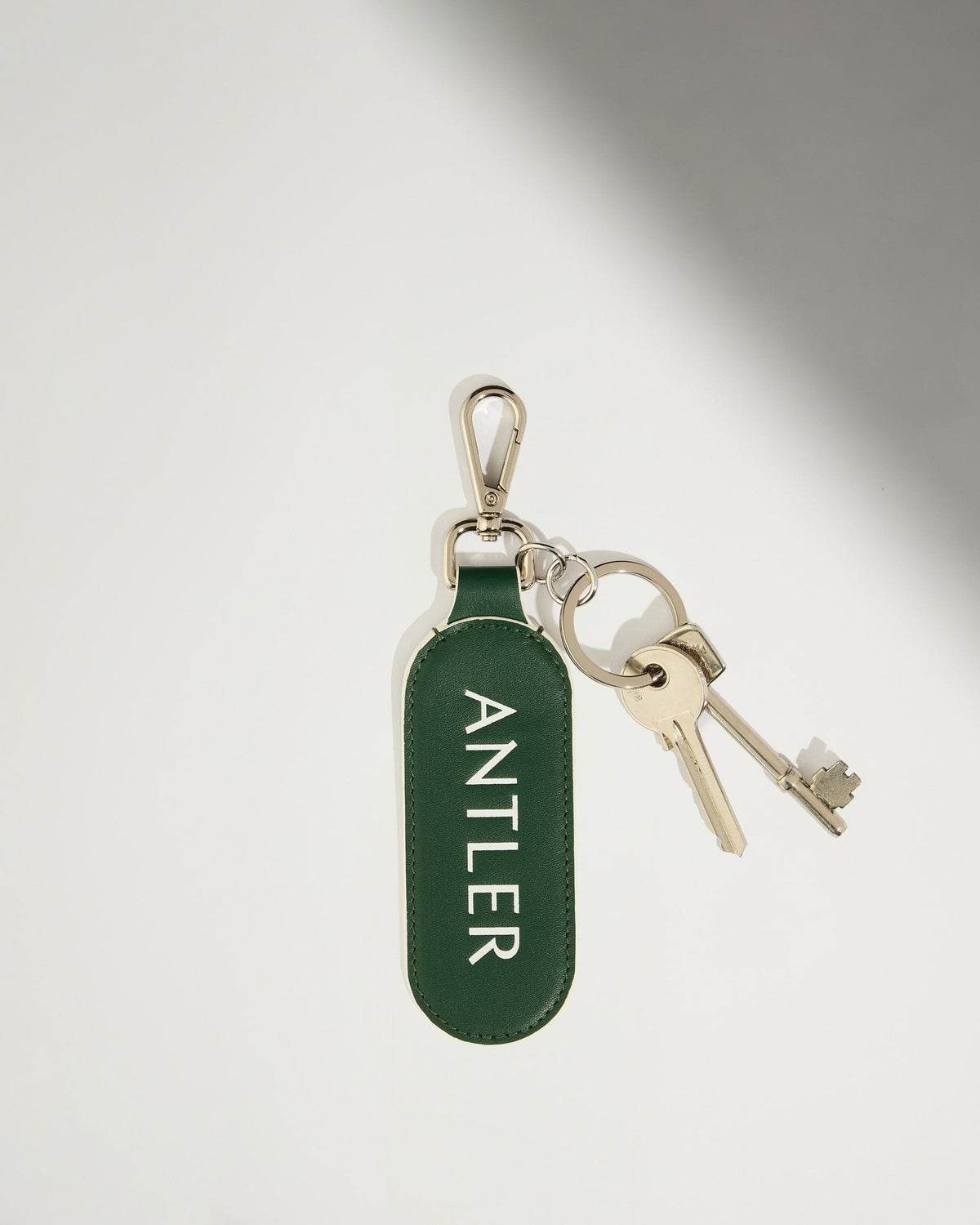 Antler Luggage -  Leather Keyring in Antler Green - Summer Capsule - Accessories Leather Keyring in Green | Keychain & Travel Accessories