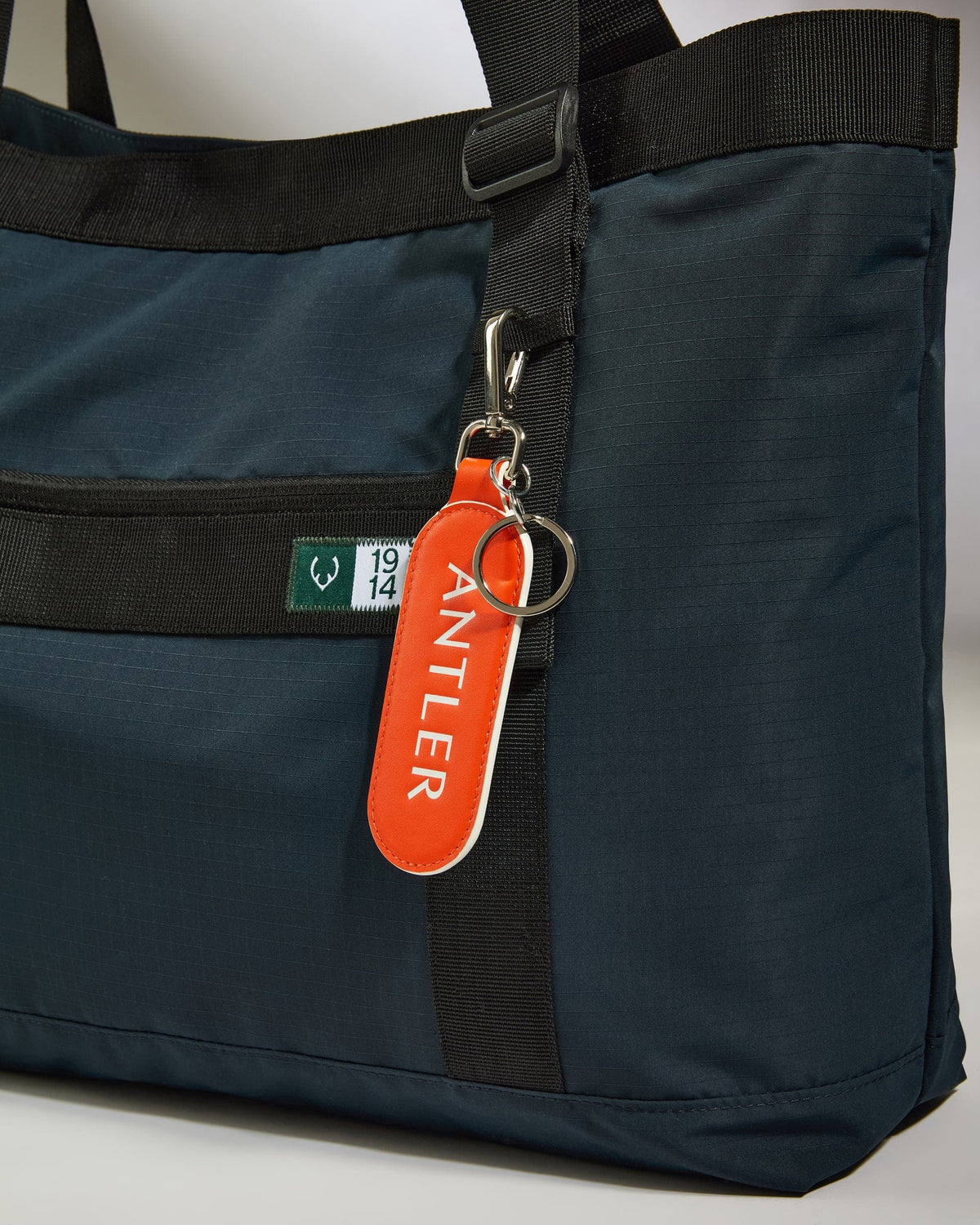 Antler Luggage -  Leather Keyring in Coral - Summer Capsule - Accessories Leather Keyring in Orange | Keychain & Travel Accessories