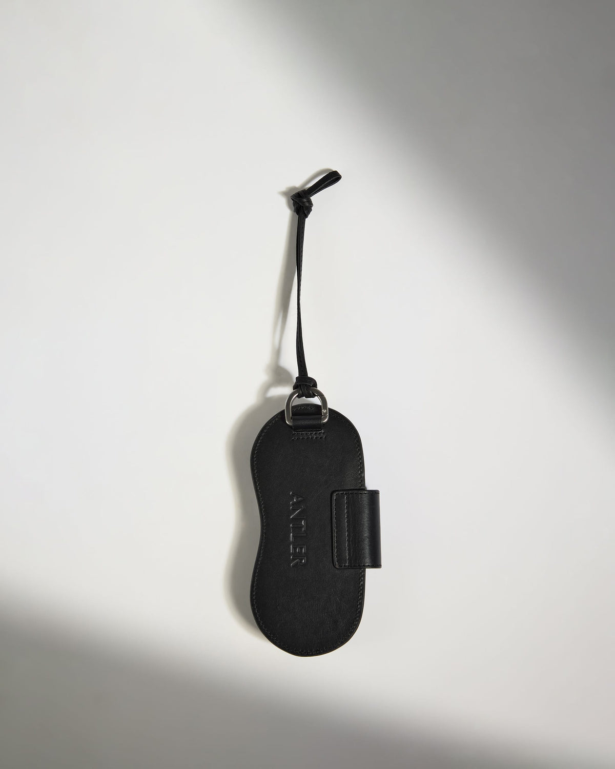 Antler Luggage -  Leather Sunglasses Case in Black- Summer Capsule - Pouch Leather Sunglasses Case in Black- Summer Capsule