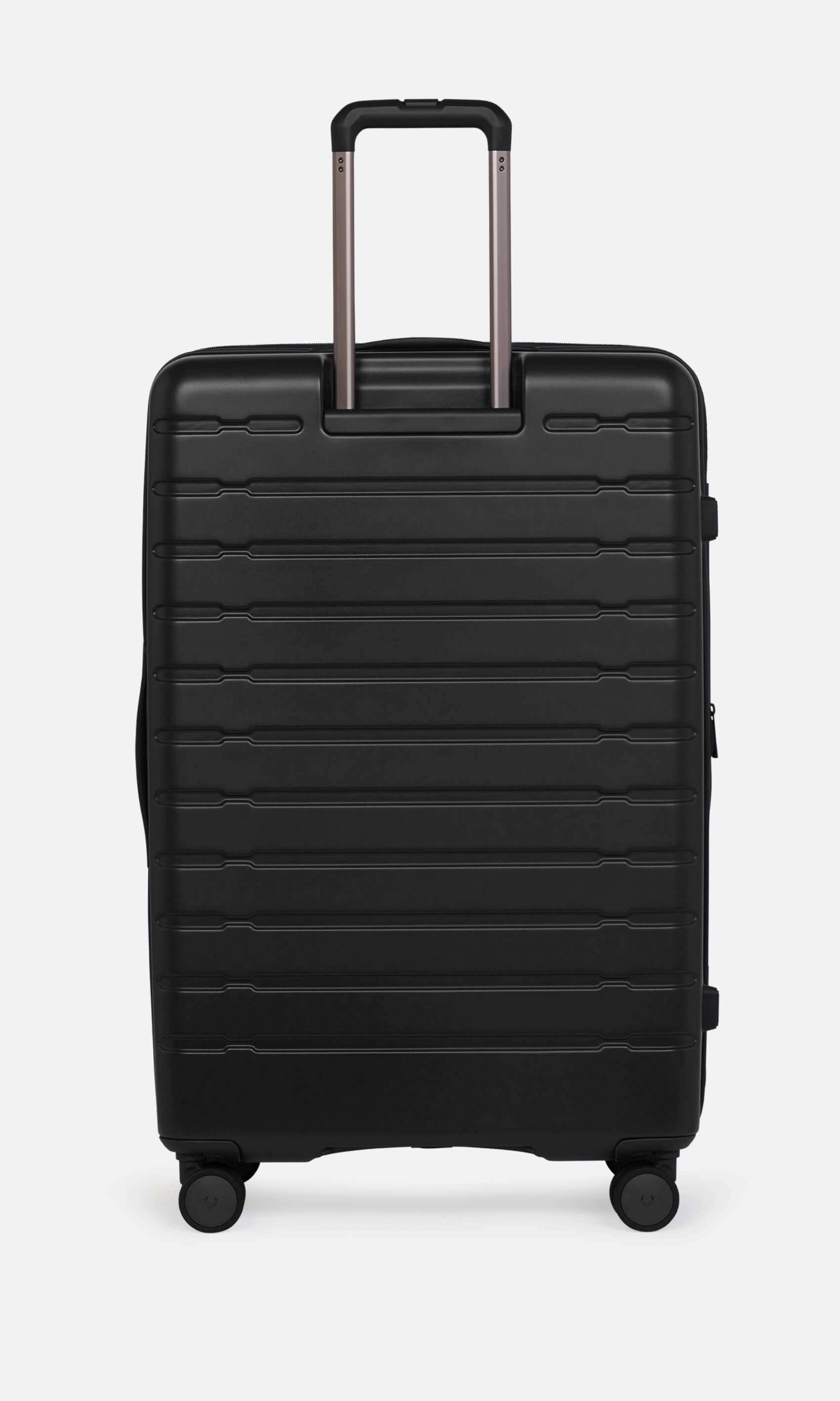 Antler Luggage -  Stamford large in midnight black - Hard Suitcases Stamford Large Suitcase Black | Hard Luggage | Antler UK