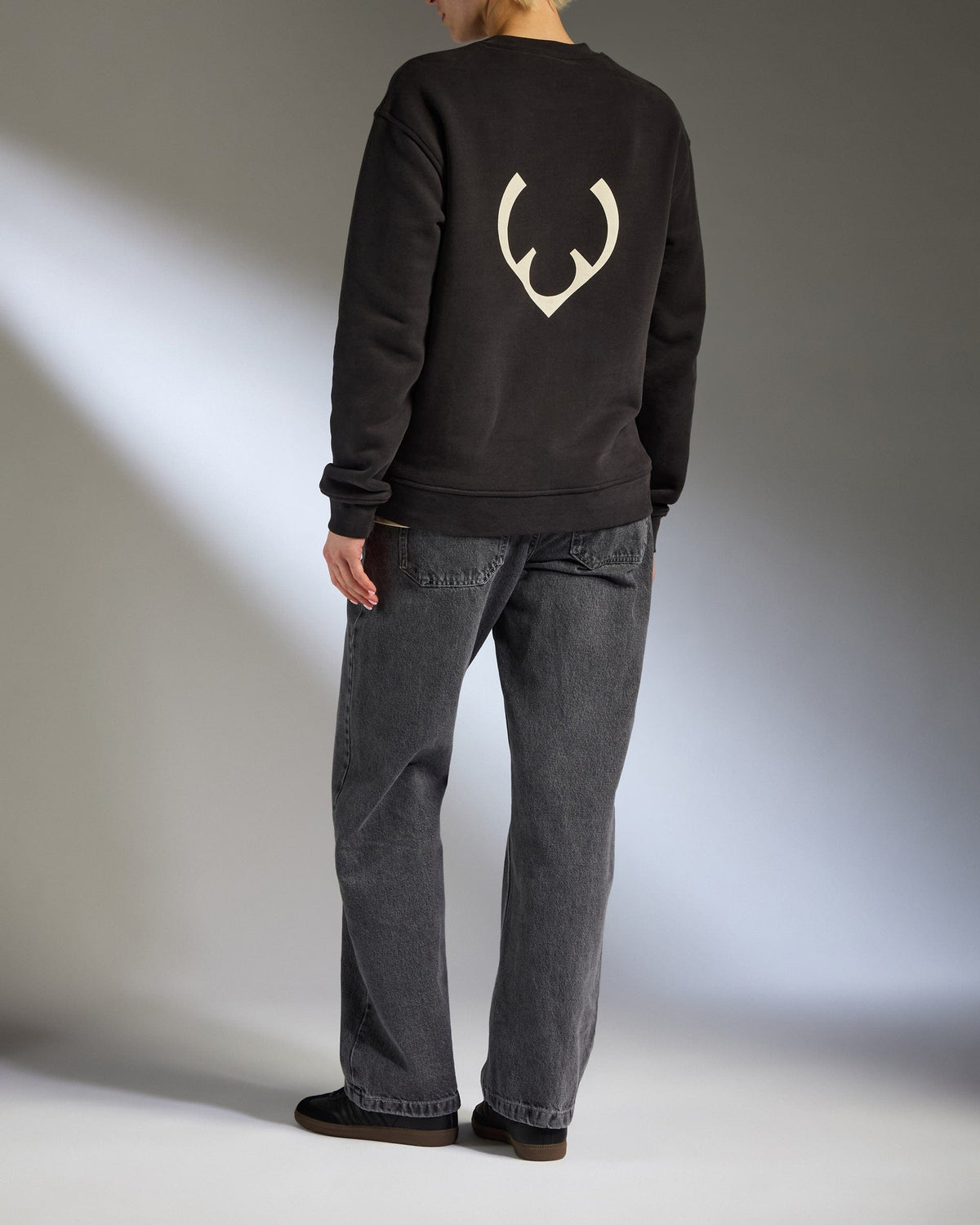 Antler Luggage -  Travel Essential Sweatshirt in Charcoal Black - Apparel Travel Essential Sweatshirt in Black
