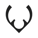 a black and white logo